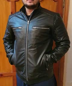 Original Leather Jacket for Men/ Boys Best Winter wear coat lahore
