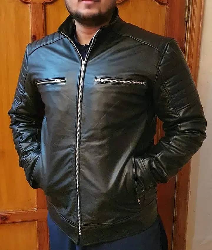 Original Leather Jacket for Men/ Boys Best Winter wear coat lahore 0