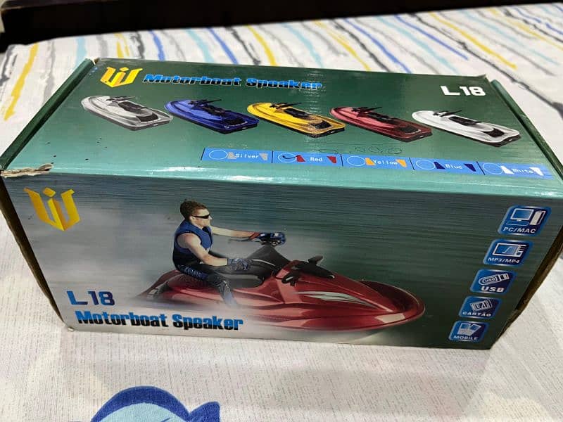 L18 | Motorboat Speaker| Box Packed | MP3 | Radio 2