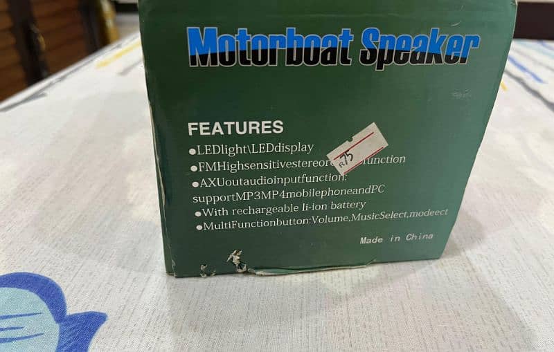 L18 | Motorboat Speaker| Box Packed | MP3 | Radio 4