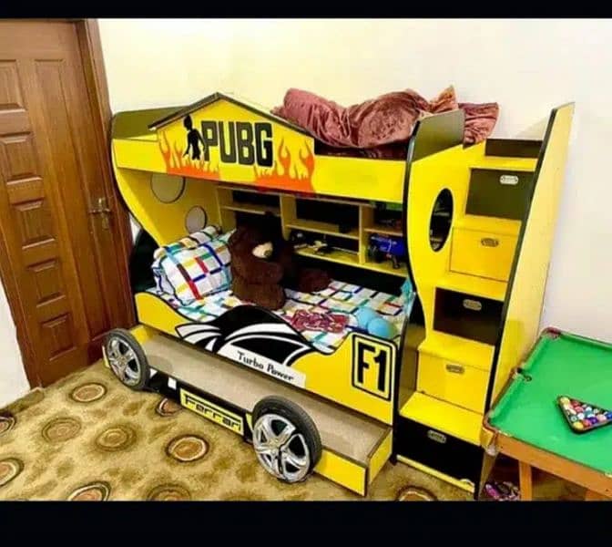 Bunk Bed / Triple Story Car Bed / Bed / Furniture 0
