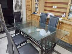 Dinning table with 5 chairs and Drawing room Center Table for  Sale