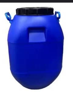 blue plastic drum/barrel ( 50 liters capacity)