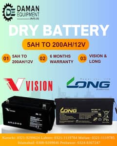 Dry Battery 6FM200 E-X 200Ah