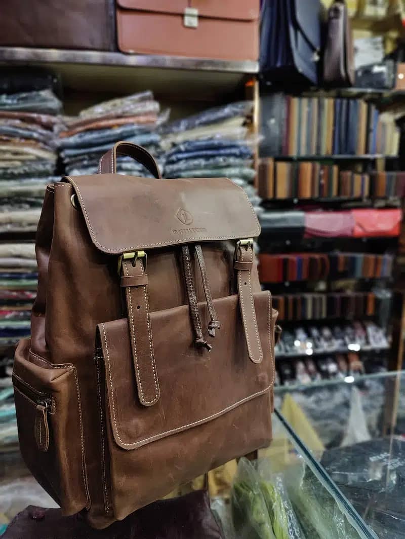 Genuine Leather Bag |Best Backpacks Laptop for school and universities 3