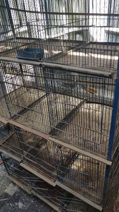 12 portioned ganvanized cage