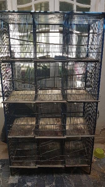 12 portioned ganvanized cage 2