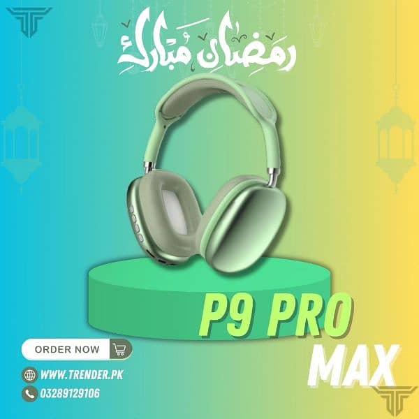 P9 PRO MAX HEADPHONES- WIRELESS HEADPHONES 1