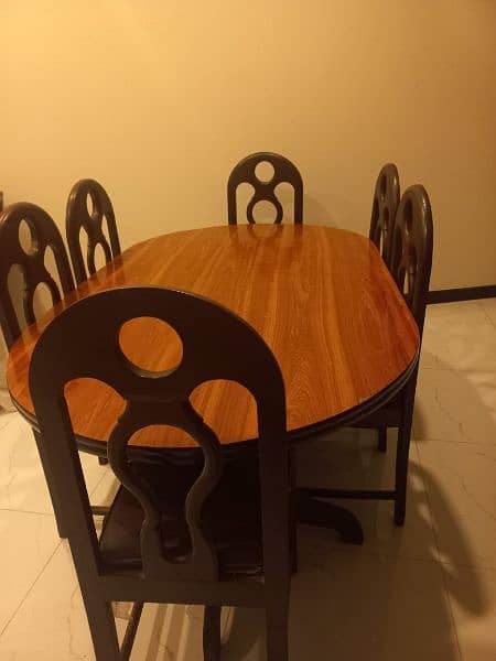 6 seater dining table with chairs 2