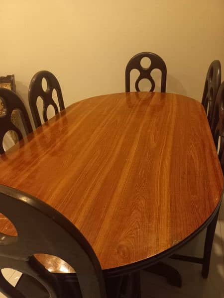 6 seater dining table with chairs 3