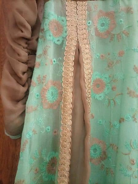 chiffon boutique style frock embroided 10