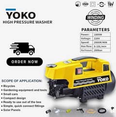 Yoko High Pressure Washer 1800 Watt 200 Bar Car, Solar , Ac Servicing 0