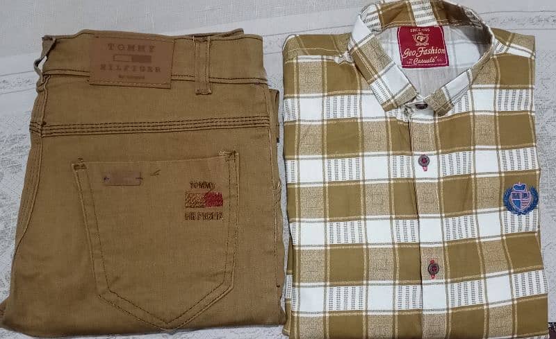 Tommy Hilfiger Brand New Jeans Paint & Shirt 0