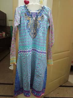 Printed lawn dress