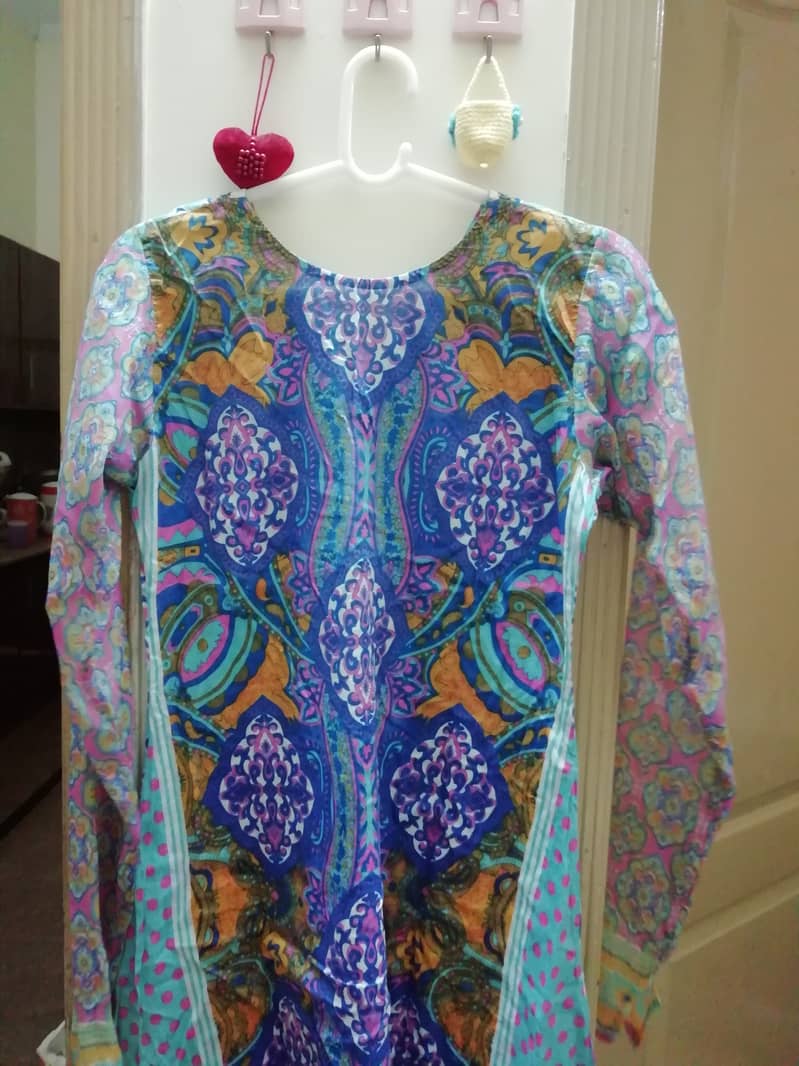 Printed 3pc lawn dress 2