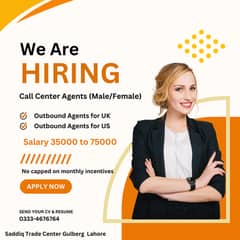 Call Center Agents Male/Female Staff Required
