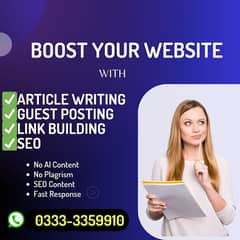 Article Writing and Guest Posting