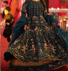 preloved heavy designer Wajahat and shahroz long dress with lehenga