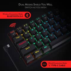 Wireless Mechanical Keyboard || Redragon K530 PRO Draconic 60% Compact