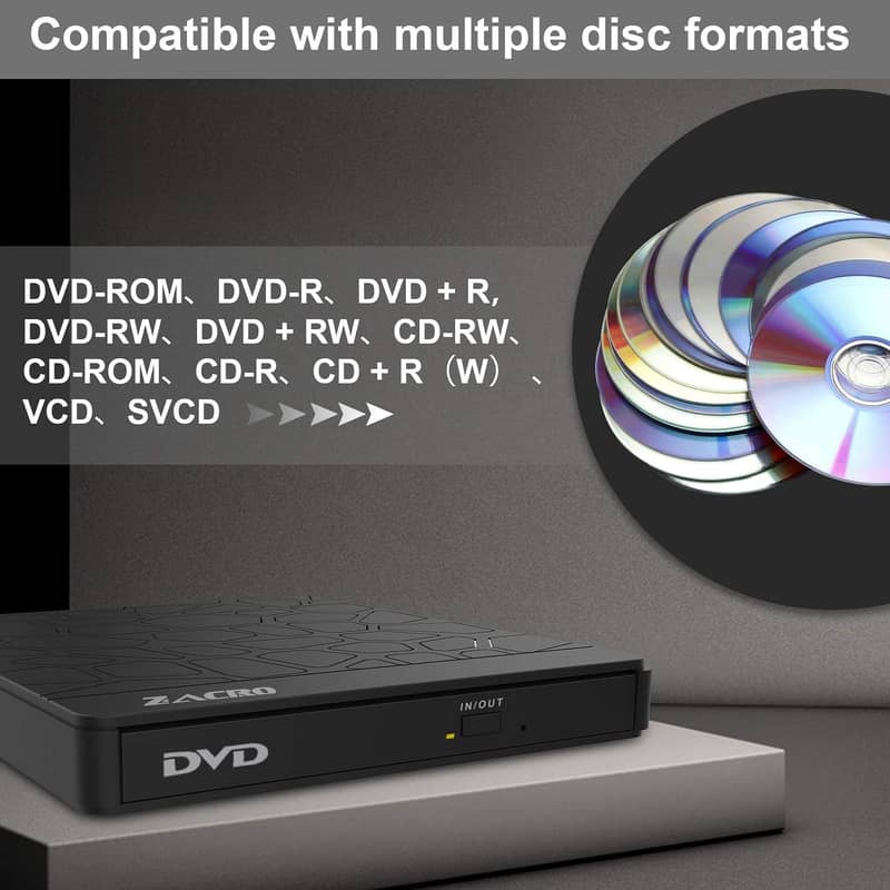 External Blu Ray DVD Drive CD USB 3.0 Burner 3D Blu-Ray DVD Player 8
