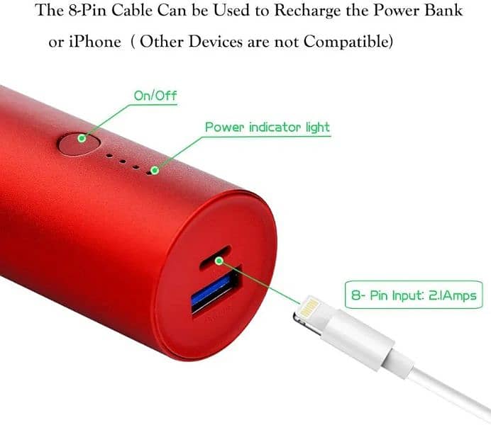 BONAI PORTABLE CHARGER POWER BANK 5000 MAH EXTERNAL BATTERY 3