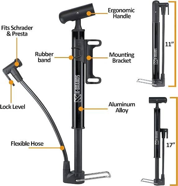 K- BRAND BIKE AIR PUMP 1