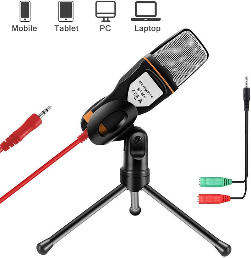 FIFINE USB Lavalier Microphone,Cardioid Condenser with Sound Card 9