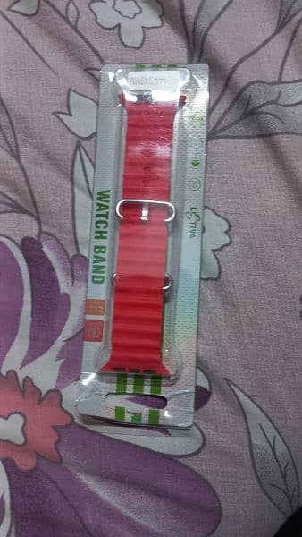 apple watch strap red color 1