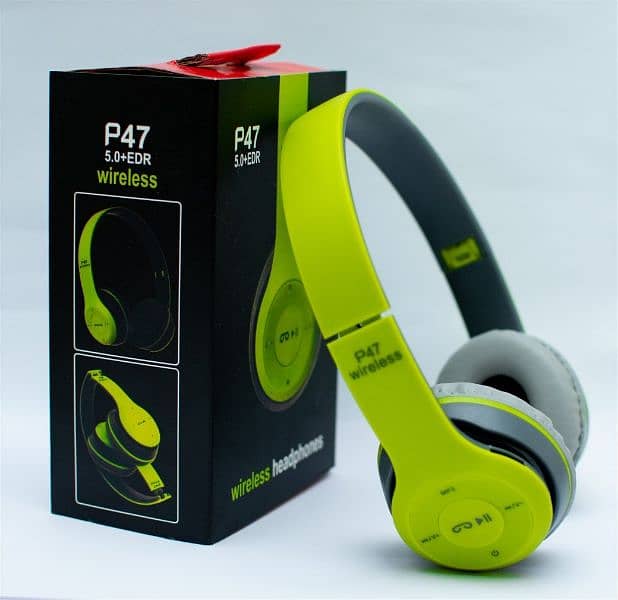 P47 wireless headphones. 8
