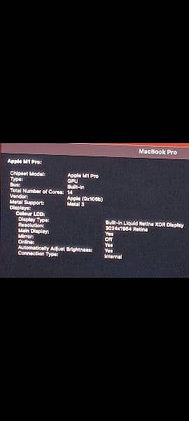 MacBook M1 Pro 2021 16GB 512GB 14.2" Display MKGP3LL/A With Box 17