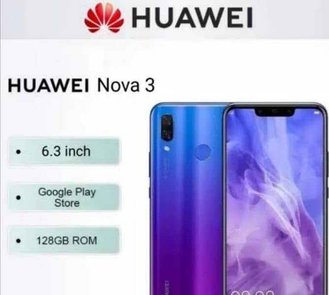 huawei nova 3i used pta approved dual sim with real charger 4//128 0