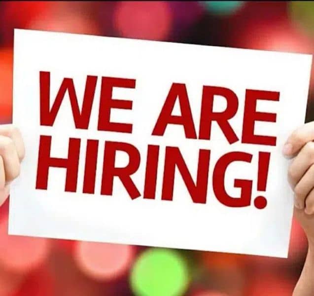 Staff required for office and online work 0