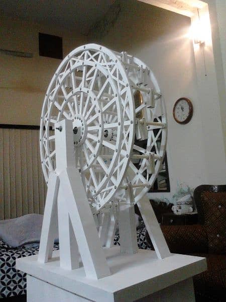 Handcrafted Cardboard Ferris Wheel with Lights and Sound System 2