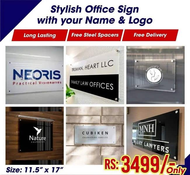 office name plates3D & house name plates 1