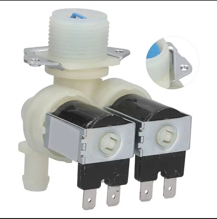 Washing machine water Inlet valve solenoid double head delivery avail 1