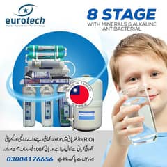 8 STAGE EUROTECH ORIGINAL TAIWAN RO PLANT HOME RO WATER FILTER SYSTEM