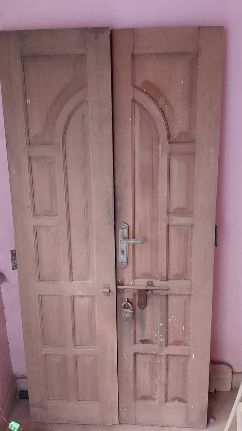 2 side wooden door available. 0