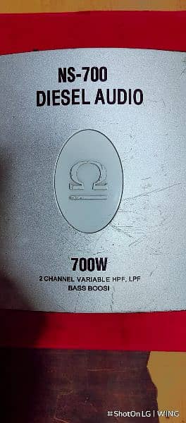 NS-700 2 channel VARIABLE HPF-LPF BASS BOOSi car amplifier madeinKorea 1
