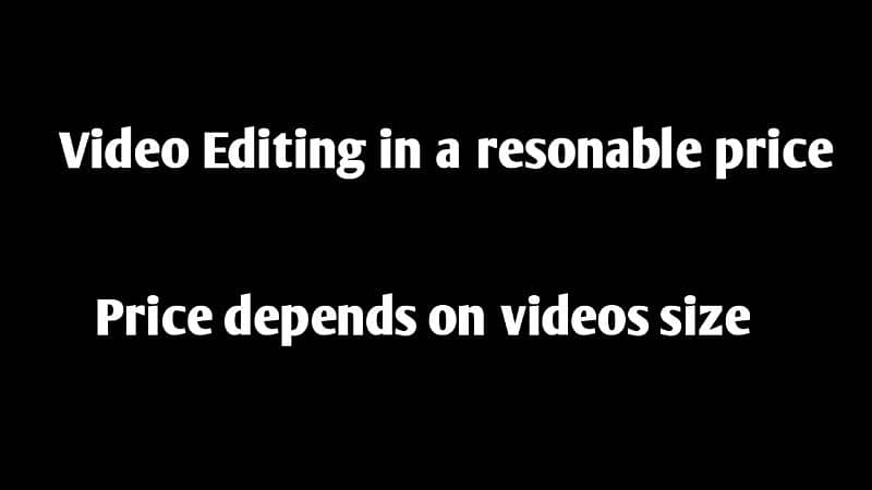 Video editing and Thumbnail making available 1