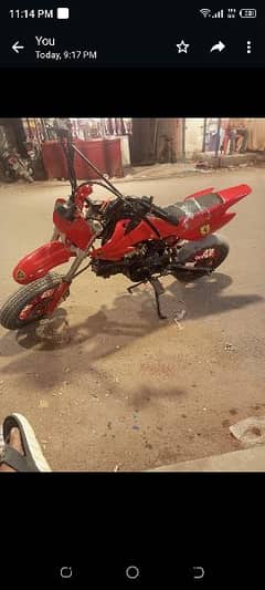 trail mini bike 50CC good condition contract number 03132261689