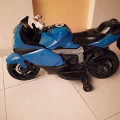 Blue color motor electric bike with front and reverse mode and light