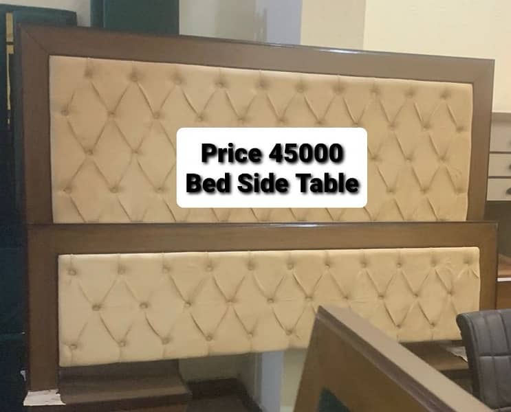 wooden bed/poshish bedset/king size bed/bed with side table 6