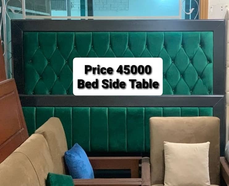 wooden bed/poshish bedset/king size bed/bed with side table 7