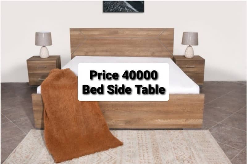 wooden bed/poshish bedset/king size bed/bed with side table 11