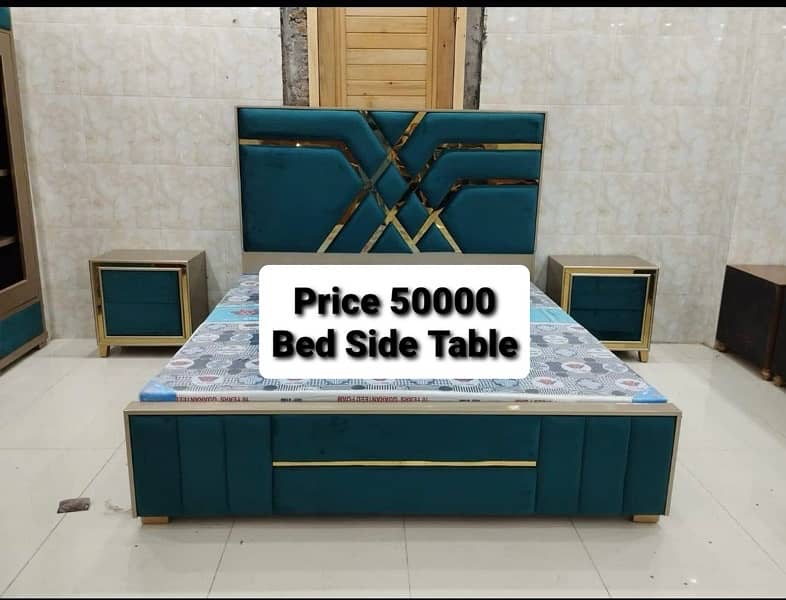 branded bedset/new style bed/side table/poshish bed 0