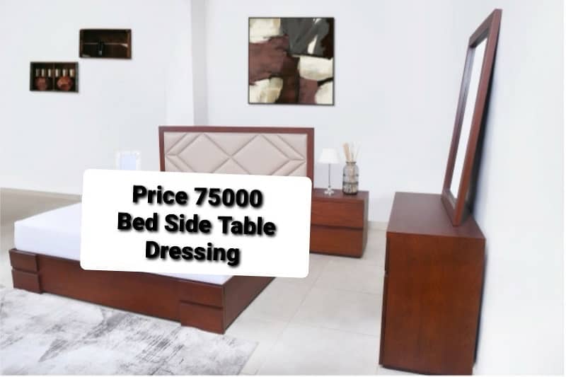 branded bedset/new style bed/side table/poshish bed 2