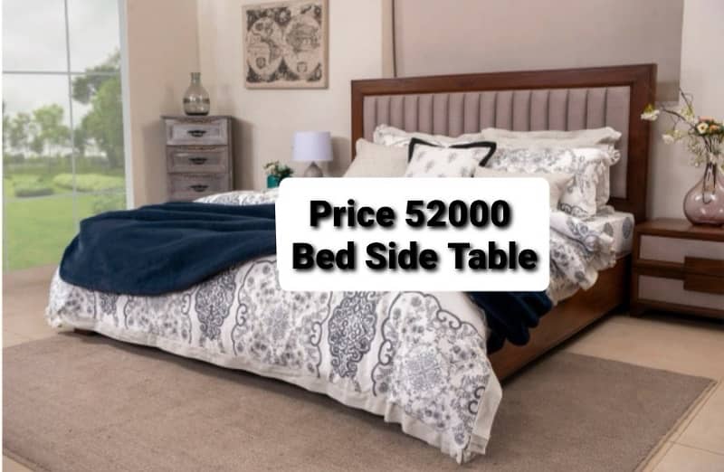 branded bedset/new style bed/side table/poshish bed 3