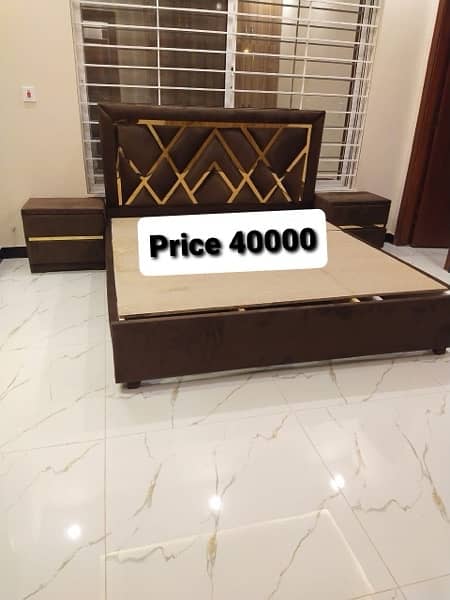 branded bedset/new style bed/side table/poshish bed 5