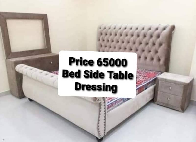 branded bedset/new style bed/side table/poshish bed 8