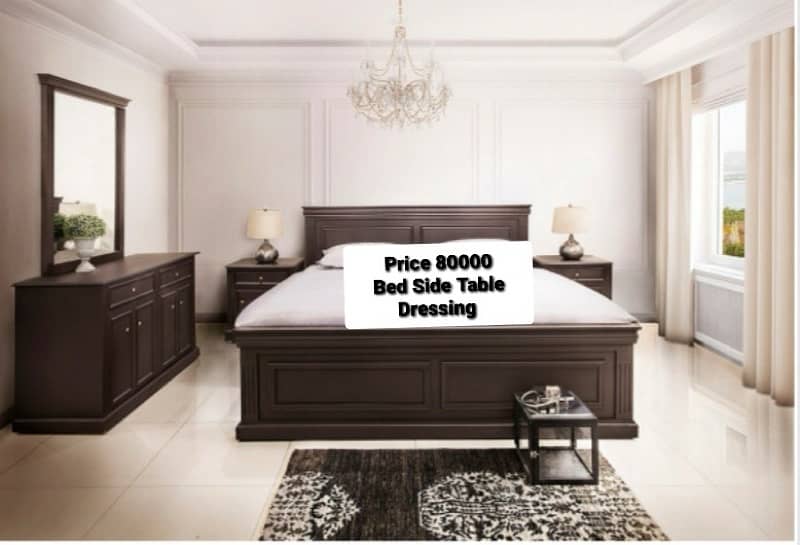 branded bedset/new style bed/side table/poshish bed 13